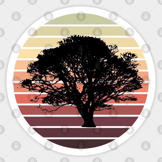 Oak tree lover - Old oak tree - Wise mystical tree Sticker by Rubi16